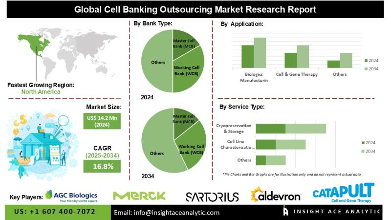 Cell Banking Outsourcing Market Research Provides Insights on Regional Growth Trends Across North America, Asia-Pacific, and Europe