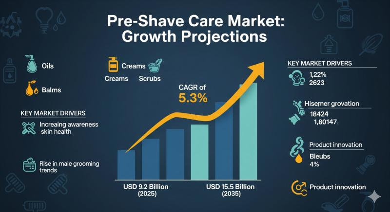 Pre-Shave Care Market to Surpass USD 15.5 Billion by 2035, Fueled by Grooming Trends and Natural Ingredient Demand