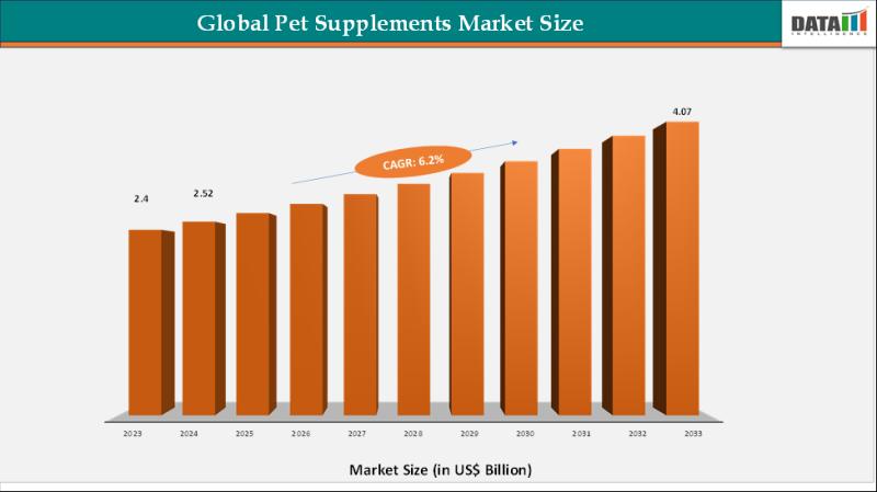 Pet Supplements Market is expected to reach US$ 4.07 billion by 2033 | Top key players - Now Foods, Nutramax Laboratories, H&H Group.