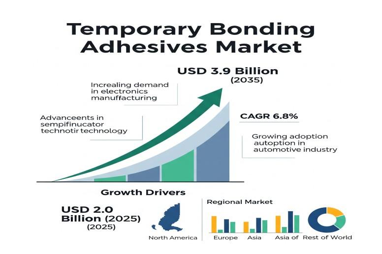 Temporary Bonding Adhesives Market to Surge to USD 3.9 Billion by 2035, Driven by Semiconductor Miniaturization