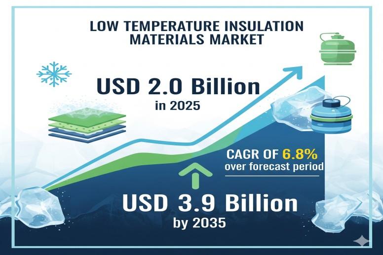 Low Temperature Insulation Materials Market Set to Surge, Reaching USD 3.9 Billion by 2035