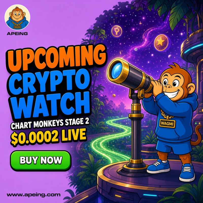 Upcoming Crypto Coins and 1000x Crypto Research: Apeing Stage 2 Is Live