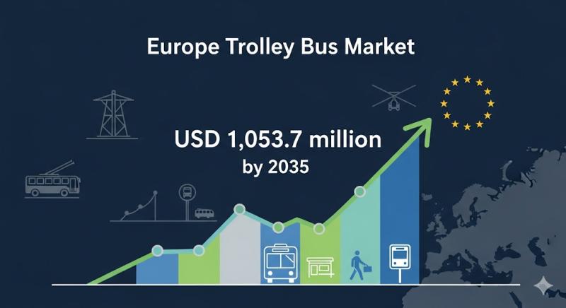 Europe Trolley Bus Market Poised for Strong Growth to USD 1,053.7 Million by 2035