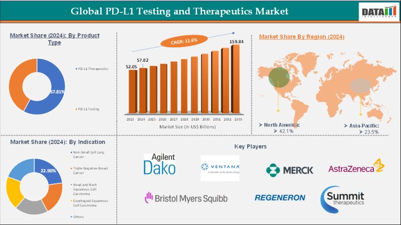 PD-L1 Testing and Therapeutics Market Set to Surge as Precision Medicine Reshapes Cancer Care 2025 | Major key players - Merck, Bristol Myers Squibb, Roche, AstraZeneca.