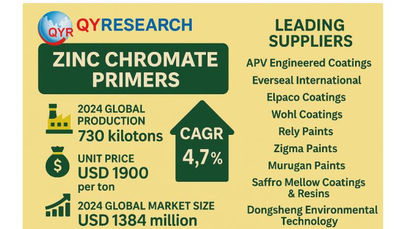 Global and U.S. Zinc Chromate Primers Market Report, Published by QY Research.