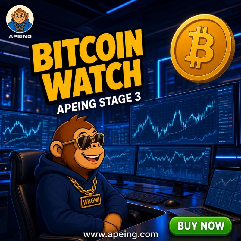Best Crypto to Buy Now? Apeing Stage 3 Builds Momentum as Bitcoin Bulls Look for a Fresh Uptrend