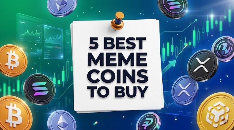 5 Best Meme Coins To Buy as PEPE Slides 11% and Traders Hunt the Next Breakout
