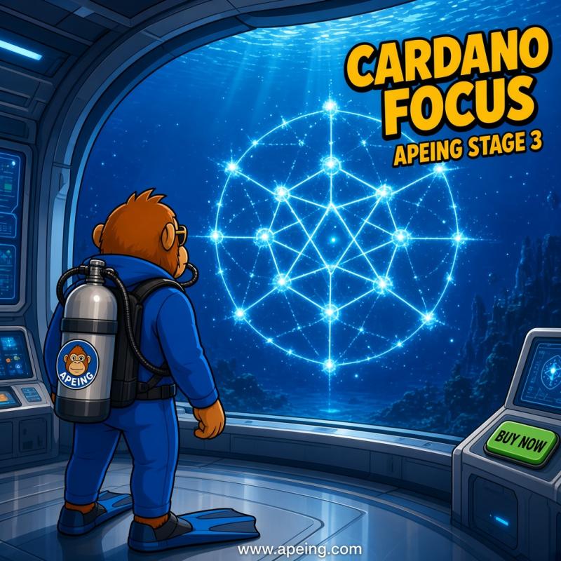 Cardano's Early Buyers Saw a Different Market, Now Apeing Joins the Next 1000x Crypto Hunt at Stage 3