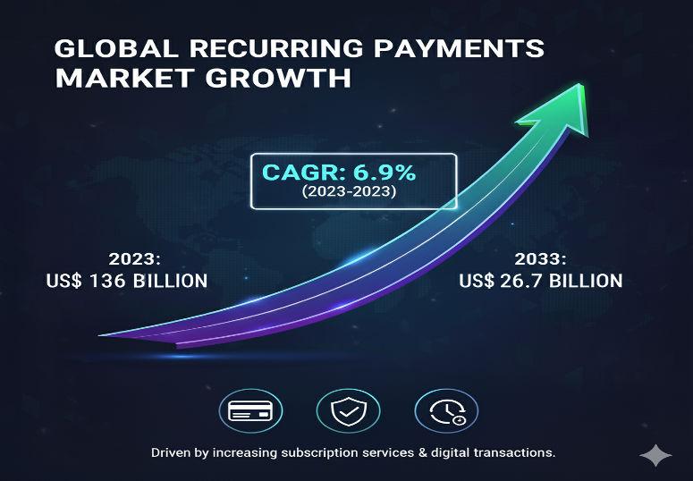 Recurring Payments Market to Hit USD 268.7 Billion by 2033 | Netflix, Spotify, Stripe Lead - Fact.MR