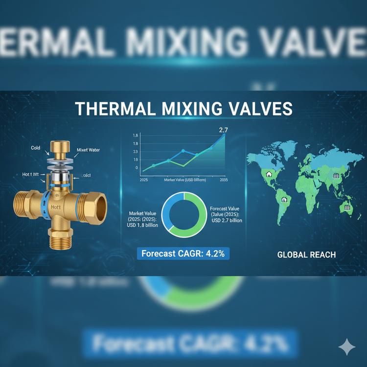 Thermal Mixing Valves Market to Reach USD 2.7 Billion by 2035 Driven by Safety, Efficiency, and Smart Integration