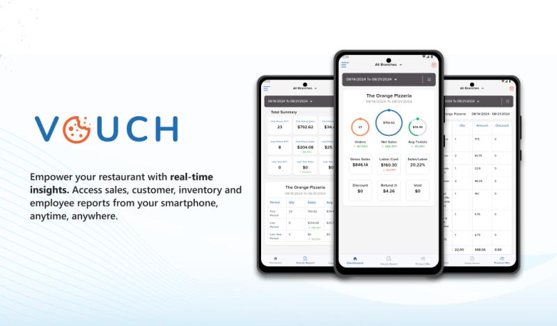 Vouch POS Launches a Reporting App for Real Time Restaurant Analytics