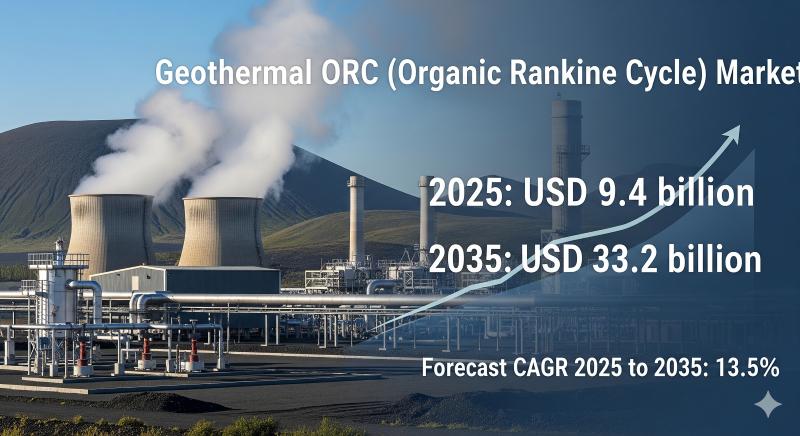 Geothermal ORC Market to Reach USD 33.2 Billion by 2035, Driven by Advancements in Efficiency and Renewable Energy Demand