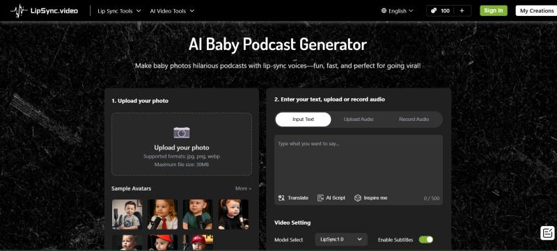 Your Baby, the Podcaster: LipSync.video Makes It Possible