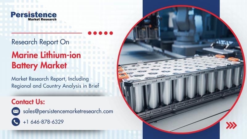 Marine Lithium-ion Battery Market to Reach US$856.6 Mn by 2030 with 17.1% CAGR Growth - Persistence Market Research