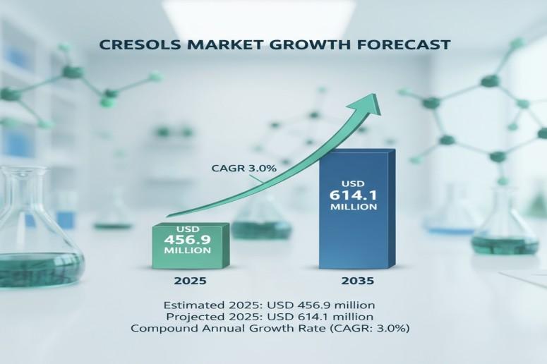 Cresols Market to Surpass USD 614.1 Million by 2035, Driven by Industrialization and Specialty Applications
