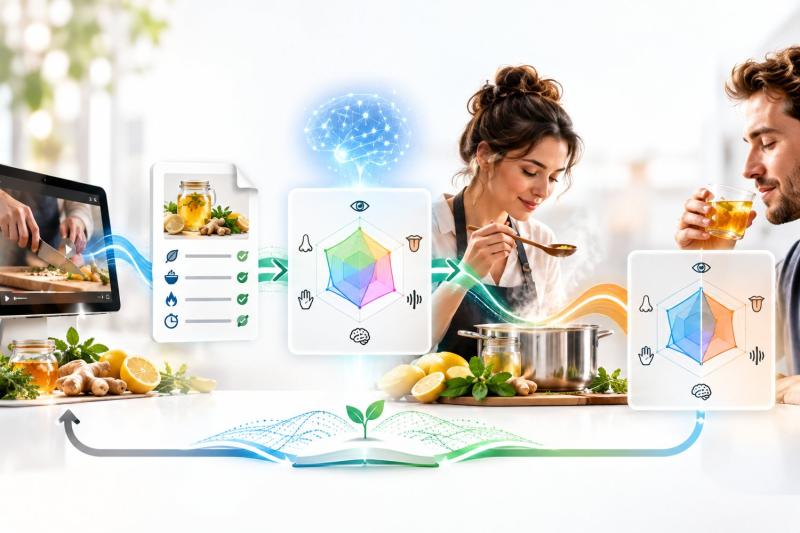 From recipe to perception: AI sensory prediction, human review, cooking, tasting and reality-based comparison