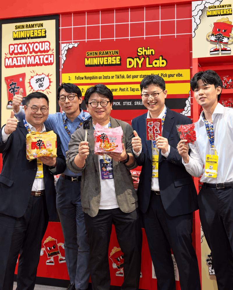 Nongshim Korea HQ Team Led by Mike Hwang, Division Director Overseas Sales and Inn Lee, Senior Manager
