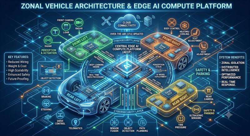 Zonal Vehicle Architecture Edge AI Compute Platform