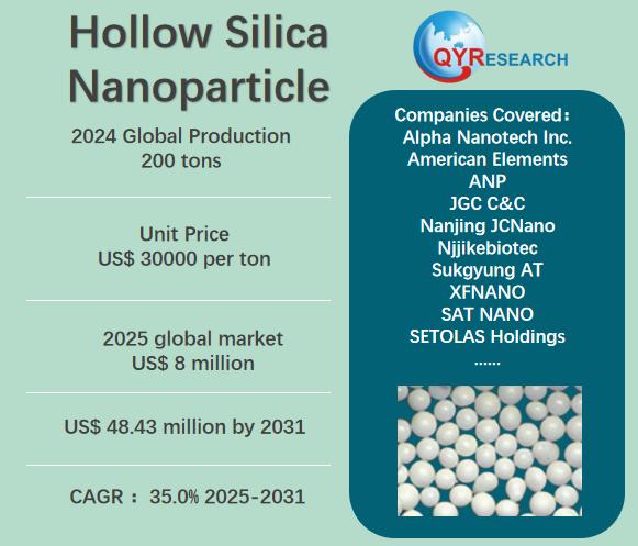Hollow Silica Nanoparticle Market Size & Competitive Dynamics: Global Forecast 2025-2031