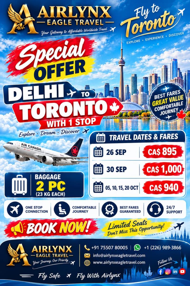 Airlynx Eagle Travel offers competitive worldwide flight fares with personalized booking support for families, students and intern