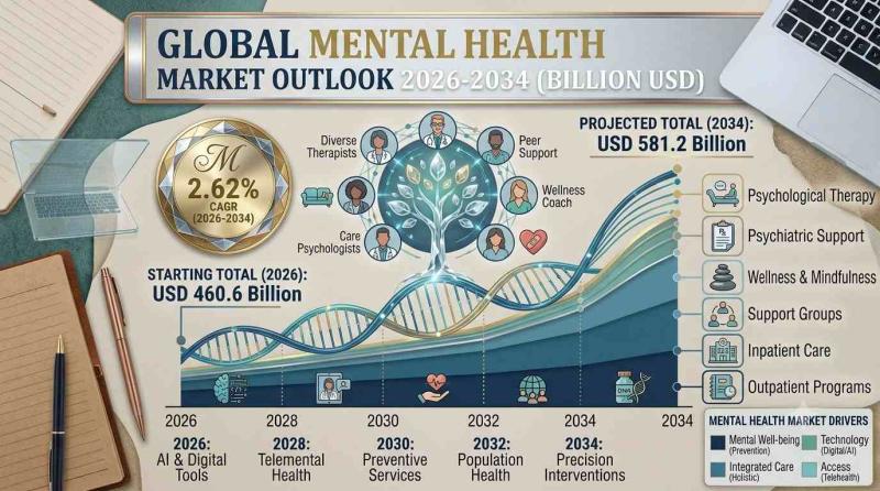 Mental Health Market Size, Share, Industry Trends, Growth and Forecast 2026-2034