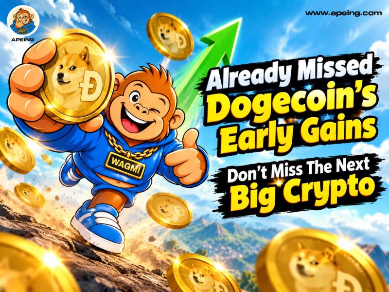 Dogecoin's Early Gains Are History. Could Apeing's 1,566% Potential ROI Make It the Next Big Crypto Story?