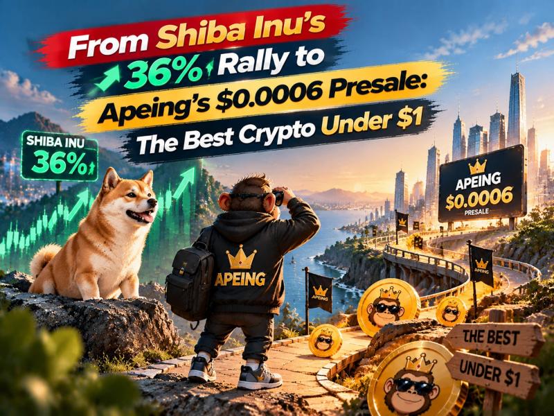 From Shiba Inu's 36% Rally to Apeing's $0.0006 Presale: The Best Crypto Under $1 to Watch This October