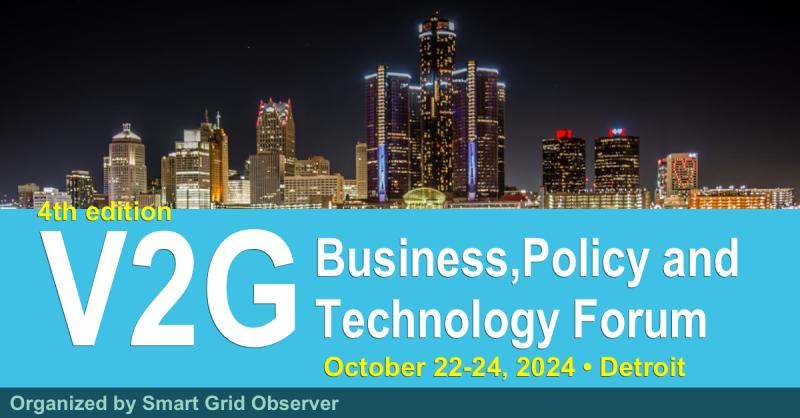 Cars Powering Detroit's Electric Grid! The Vehicle-to-Grid Forum will Feature Real-Time, Utility-Coordinated, Standards-Based V2G Demonstrations