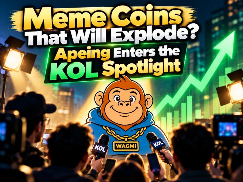 Meme Coins That Will Explode: Apeing Enters the KOL Spotlight as PEPE and BabyDoge Consolidate
