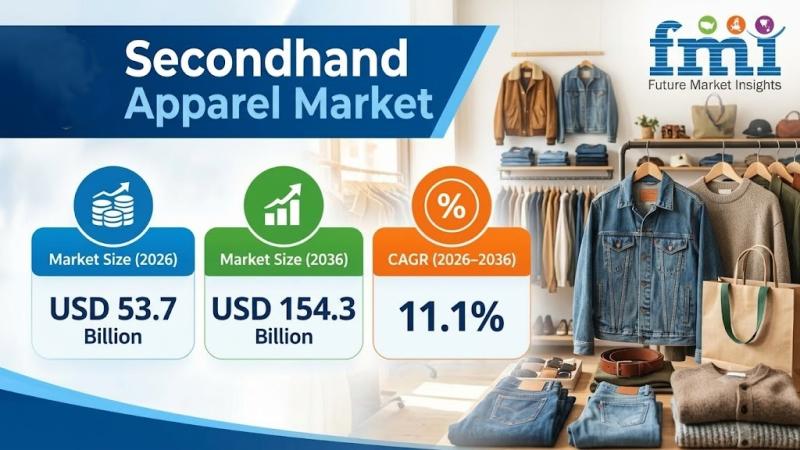 Secondhand Apparel Market to Reach USD 154.3 Billion by 2036