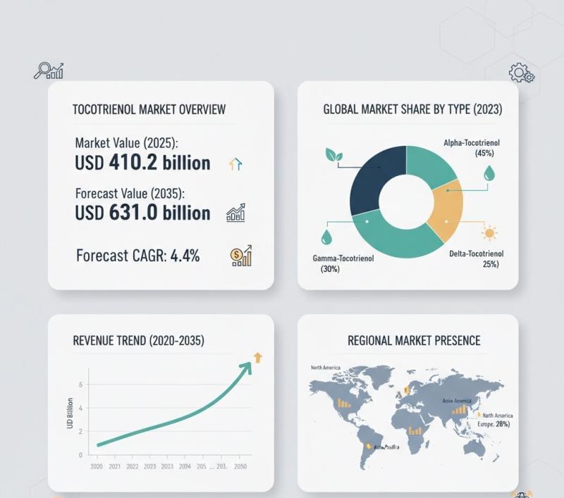 Tocotrienol Market to Hit USD 631 Billion by 2035, Driven by Explosive Demand in Dietary Supplements
