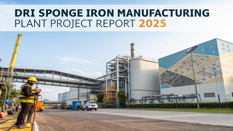 DRI Sponge Iron Plant Setup Project Report 2025: Machinery, Raw Materials & Profit Margin Insights