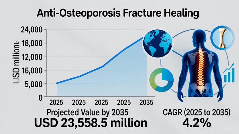 Anti-Osteoporosis Fracture Healing Market to Reach USD 867.7 Million by 2035, Driven by Innovation