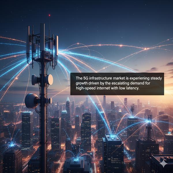 How is the Rising Demand for High-Speed, Low-Latency Internet Driving the 5G Infrastructure Market?