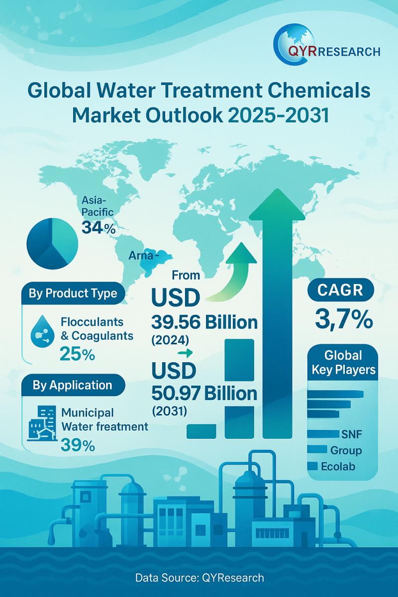 Water Treatment Chemicals Market 2025 : New Business Opportunities & Investment Research Report by 2031 | Solenis, SNF Group and Ecolab