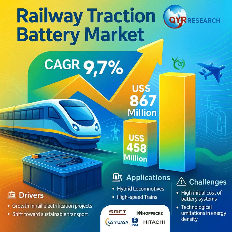 Railway Traction Battery Market Driven by Electrification and Sustainable Mobility Trends Forecast- 2025 - 2031