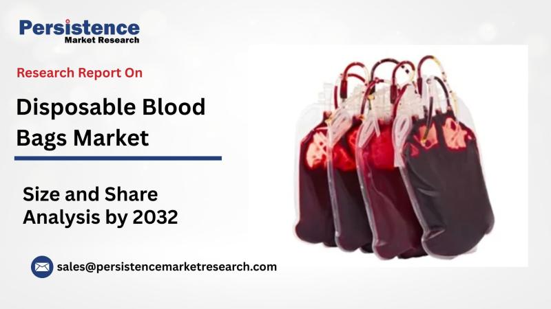 Disposable Blood Bags Market Set for a Major Boom, Expected to Reach US$765.6 Mn by 2032