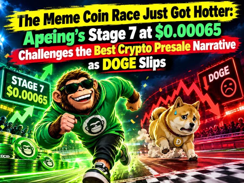 The Meme Coin Race Just Got Hotter: Apeing's Stage 7 at $0.00065