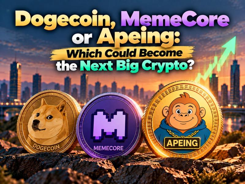 DOGE at $0.0875, MemeCore Nears $1 - Could Apeing Be the Next Big Crypto Everyone Wishes They Bought Earlier?