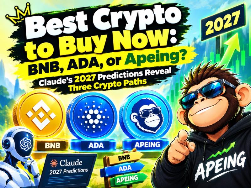 Best Crypto to Buy Now: BNB, ADA, or Apeing? Claude's 2027 Predictions Reveal Three Crypto Paths