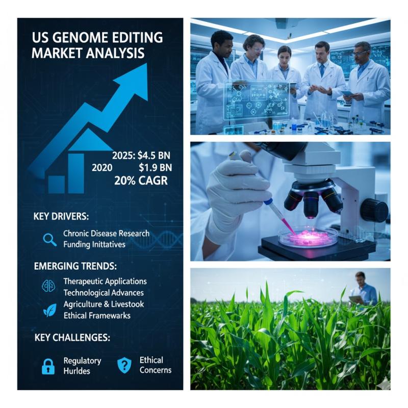 U.S. Genome Editing Market to Reach USD 24.81 Billion by 2034 Driven by CRISPR Breakthroughs