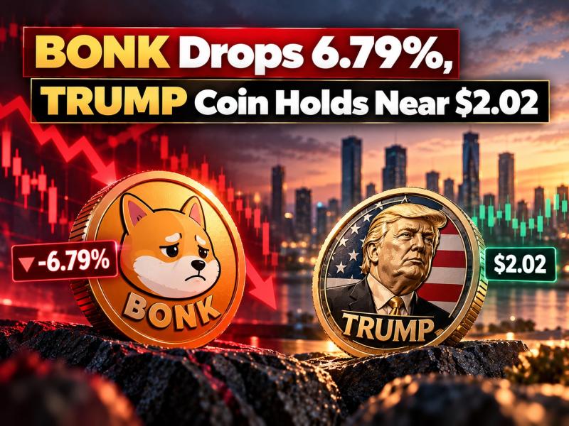 BONK Drops 6.79%, TRUMP Coin Holds Near $2.02: Apeing's $0.00065 Window Still Open - Is It the Top Meme Coin Presale?