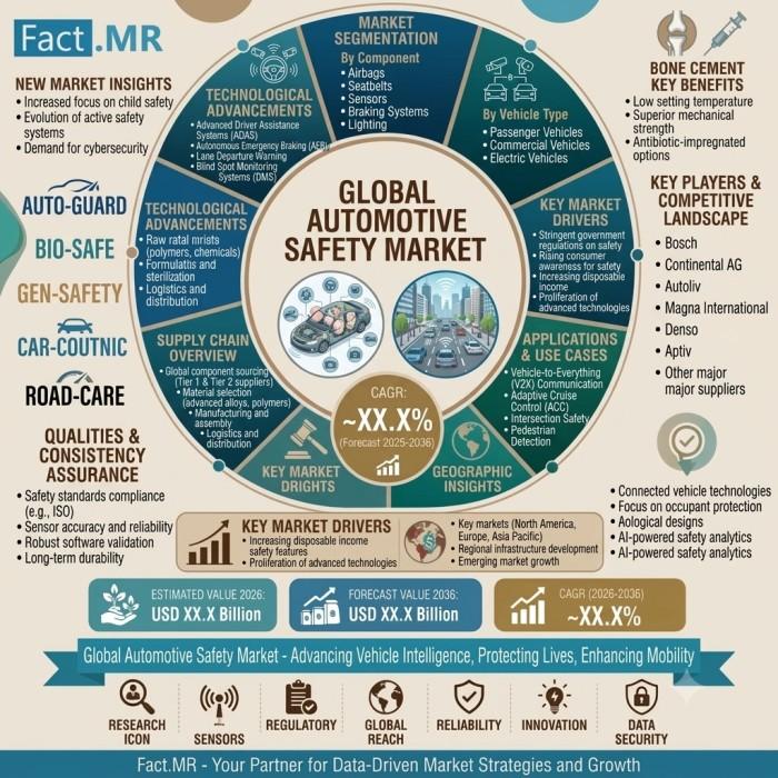 Automotive Safety Market to Reach USD 153.0 Billion by 2036,