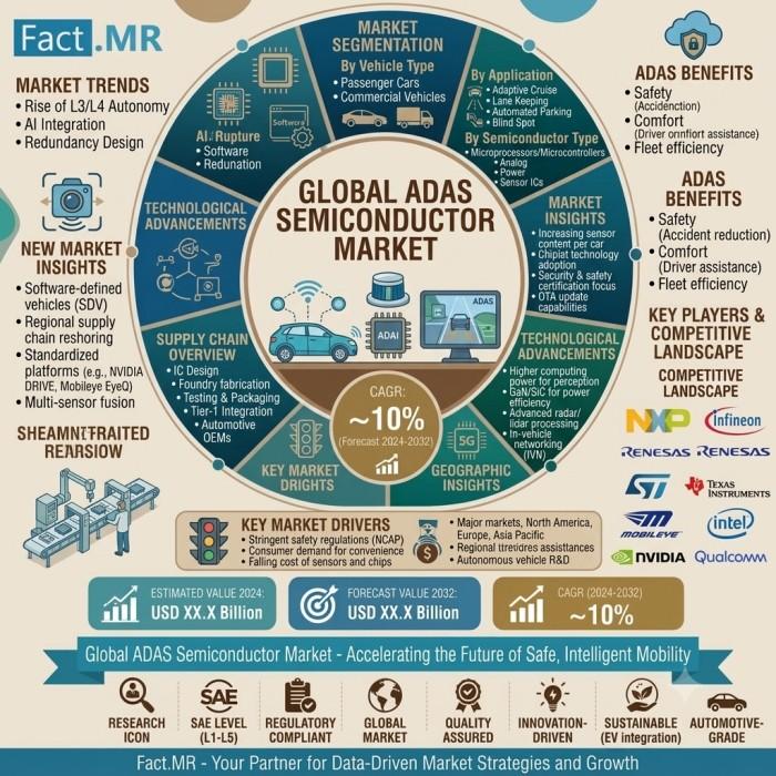 Automotive Semiconductors for Driving Assist Market to Reach
