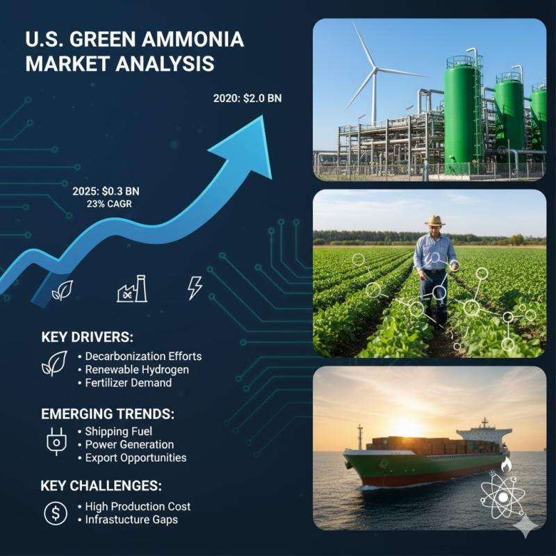 U.S. Green Ammonia Market Expected to Surge to USD 37.99 Billion by 2033 Driven by Renewable Energy and Sustainable Agriculture
