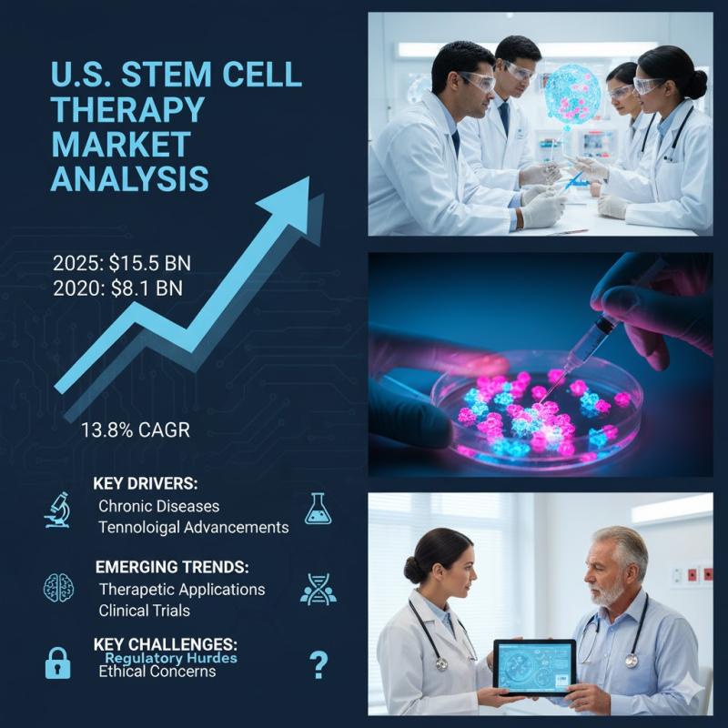 U.S. Stem Cell Therapy Market to Surge to USD 19.54 Billion by 2034 at 12.55% CAGR
