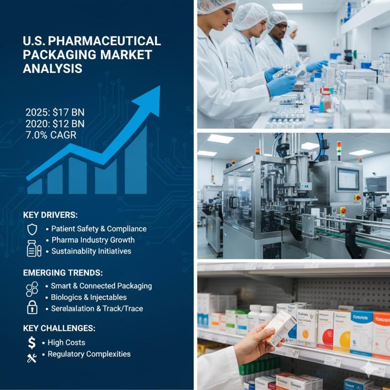 U.S. Pharmaceutical Packaging Market to Nearly Double by 2034 Fueled by Biologics and Sustainable Innovations