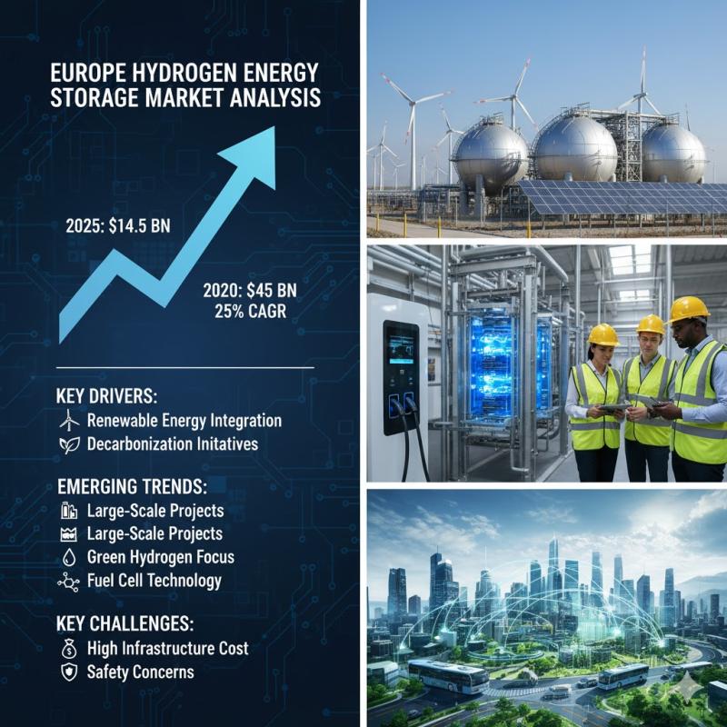 Europe Hydrogen Energy Storage Market Set to Reach USD 10.2 Billion by 2034 on Green Energy Momentum