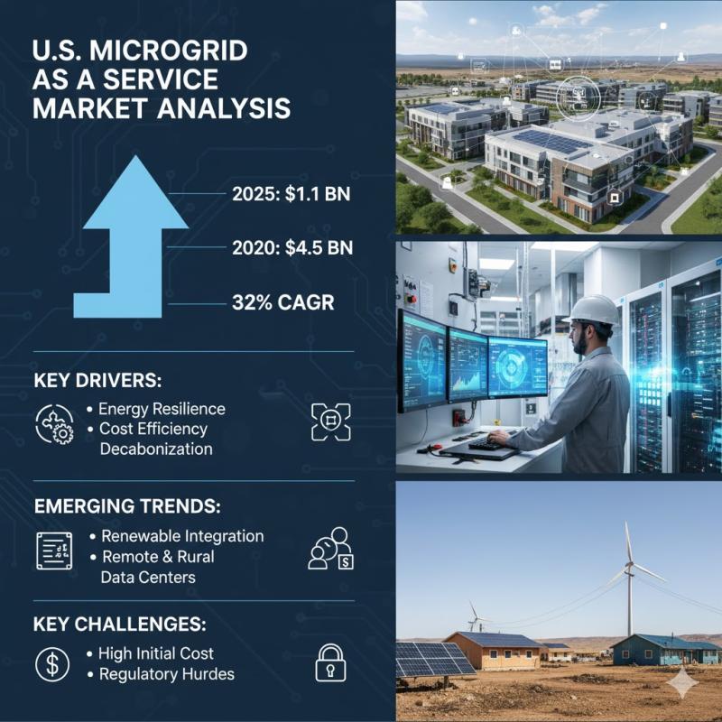 U.S. Microgrid as a Service Market Projected to Reach $2.1 Billion by 2030 Fueling Resilient, Sustainable Power Solutions