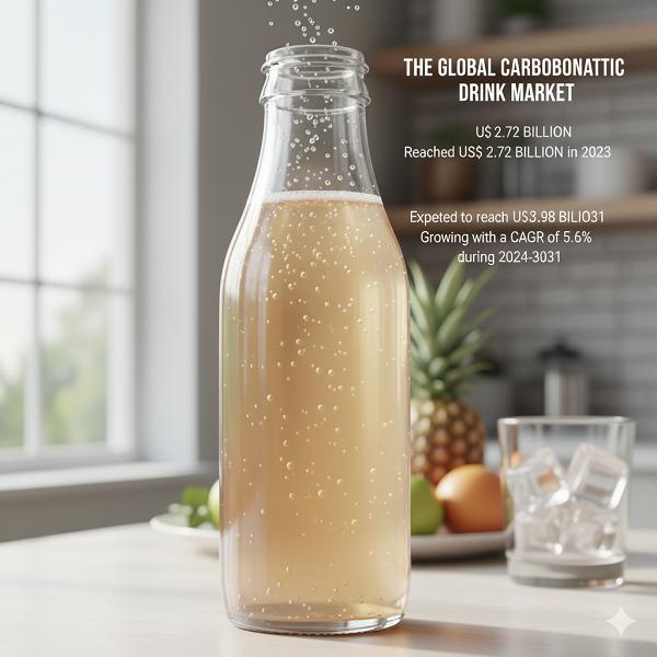 United States Carbonated Probiotic Drink Market valuation $3.98 billion by 2031 - Exclusive Report by DatamIntelligence